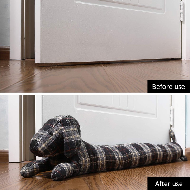 SWISSELITE 36 Inch Under Door Stopper, Decorative Door Noise Blocker, Weighted 3.2 Pounds Animal Air Draft Stopper Soundproof Energy Saver for Door & Window - Image 5